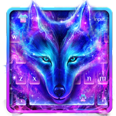 Galaxis Wolf Tastatur Thema icon