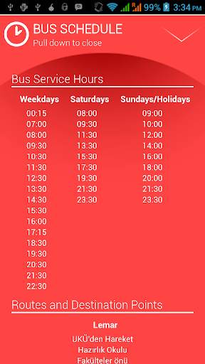 CIU Bus Schedule screenshot 4