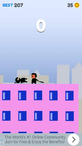 Ninja On The Roof screenshot 3