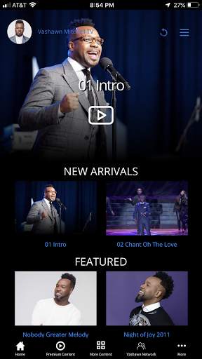 Vashawn Mitchell TV 1 تصوير الشاشة