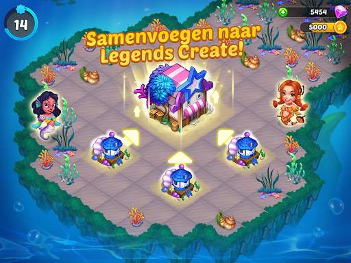 Merge Mermaids-magic puzzles screenshot 6