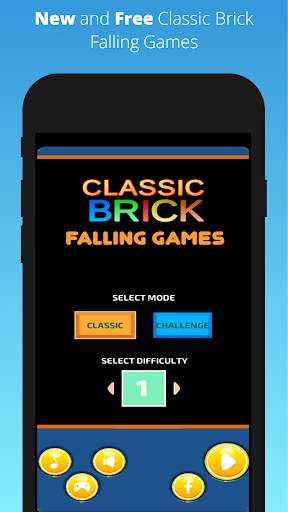 Classic Brick Falling - Offline Game screenshot 1