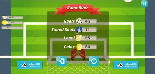 Super goalkeeper free kick football game screenshot 1