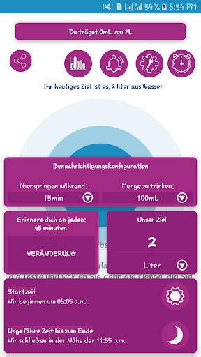 Trinkwasser App screenshot 2
