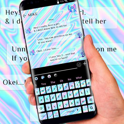 Holographic Keyboard Theme 10001003