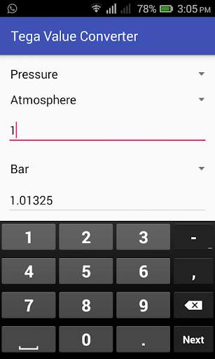 Tega Unit Converter Lite screenshot 5