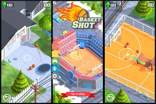 BasketShot - 3D Basketball screenshot 1