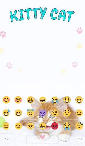 Kitty Cat Animated Keyboard   Live Wallpaper स्क्रीनशॉट 4