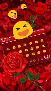 Red Rose Flower Keyboard screenshot 3