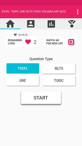 EVOQ – ENGLISH VOCABULARY QUIZ screenshot 1