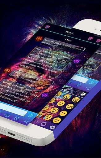 Galaxy Lion King Emoji Keyboard स्क्रीनशॉट 3