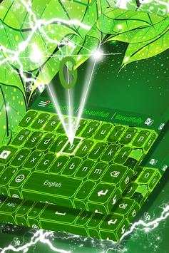 Keyboard Green Leaf Theme screenshot 4