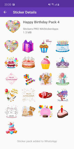 Stickers Happy Birthday 🎂 WAStickerApps Birthday screenshot 7