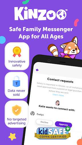 Kinzoo: Fun Kids Messenger App screenshot 1