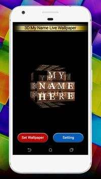 3D My Name Live Wallpaper screenshot 2