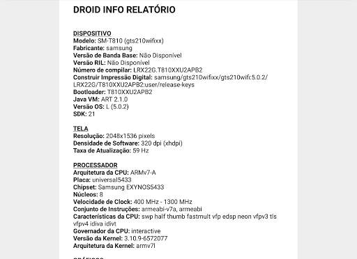 Droid Hardware Info screenshot 14