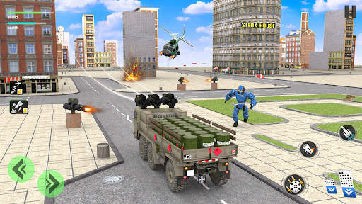 Robot Cargo Truck Transporter : Driving Simulator screenshot 3