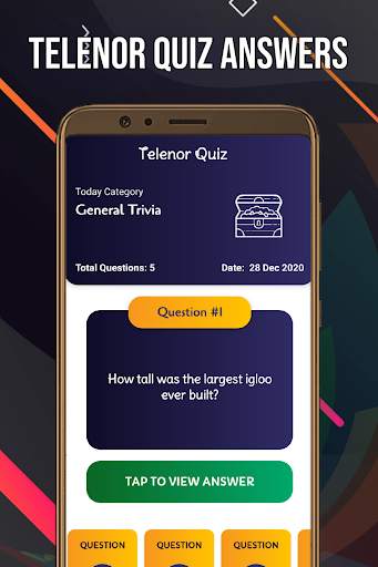 Telenor Quiz Helper - My Telenor Questions Answers screenshot 1