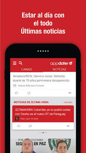 appdater, Noticias de última h screenshot 2