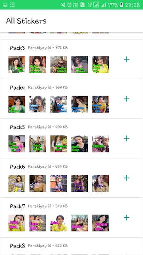 The latest WA girl Bali sticker screenshot 2