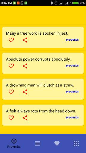 English Proverbs, SAYINGS AND Quotes screenshot 4