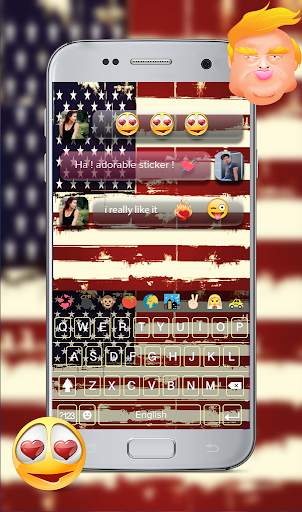 American GO Keyboard theme screenshot 4