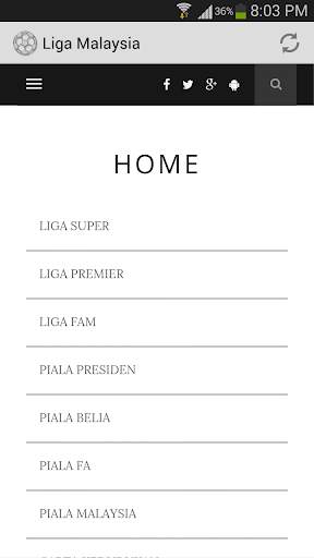 Bola Sepak Liga Malaysia screenshot 1