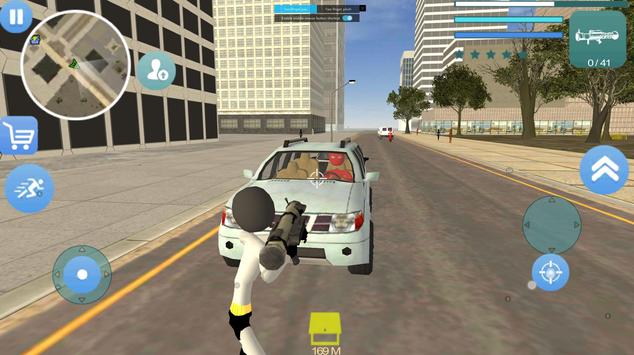 Bat Stickman Rope Hero Vegas Crime screenshot 2