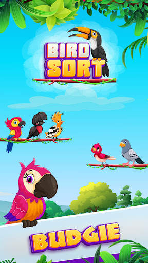 Budgie Bird Sort स्क्रीनशॉट 1