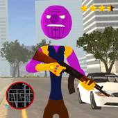 Super Thanos Stickman Rope Hero Gangstar Crime 1.0