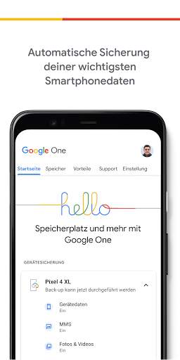 Google One screenshot 1