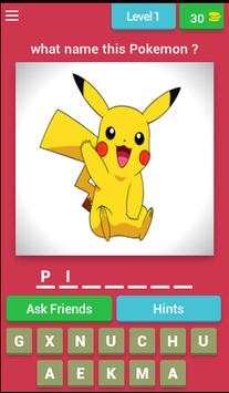Guess The Pokémon and characters all gen Quiz 2018 screenshot 1