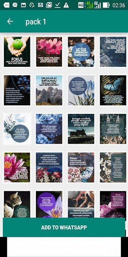 3000 Stiker WA Kata Bijak Motivasi WAStickerApp screenshot 2