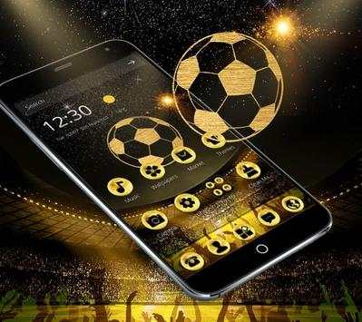 Tema Emas Sepak Bola Mewah screenshot 3
