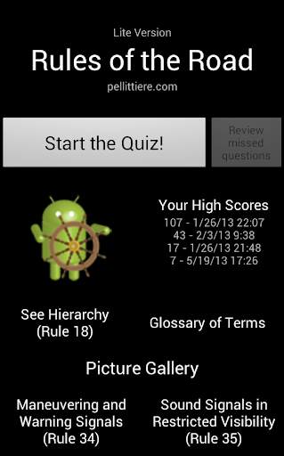 Rules of the Road Lite screenshot 1
