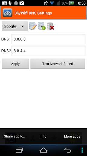 3G/4G/Wifi DNS Settings screenshot 2