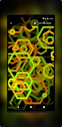 Hex AMOLED Neon Live Wallpaper 2021 screenshot 3