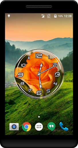 Rose Clock Live Wallpaper screenshot 4