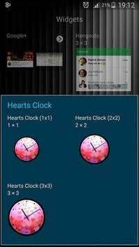 Theme Hearts Clock 5 تصوير الشاشة