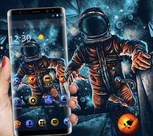 Space Universe Wandering Astronaut Theme screenshot 3
