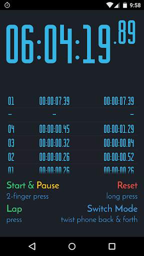 Stopwatch Re Free screenshot 4