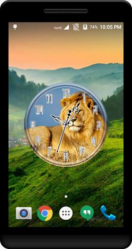 Lions Clock Live Wallpaper screenshot 1