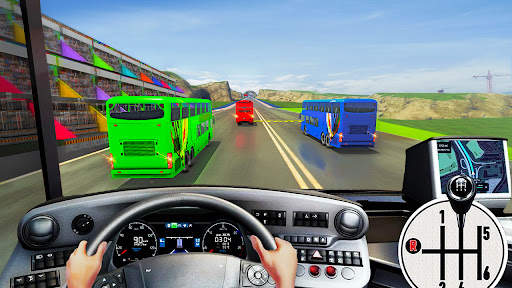 Coach Bus Simulator Racing Bus screenshot 1