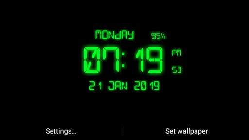 LED Digital Clock Live Wallpaper screenshot 4