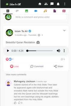 Islam To All  (I2A) - Islamic Facebook screenshot 4