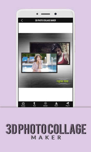3D photo collage maker 2 تصوير الشاشة