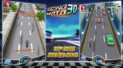 Moto Racing 3D Game скриншот 1