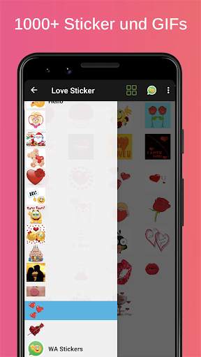 Liebes Aufkleber WAStickerApps screenshot 4