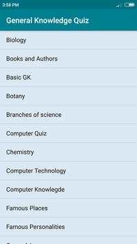 General Knowledge Quiz screenshot 1