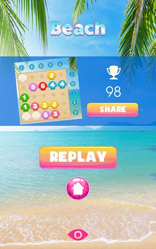 Number puzzle game – Beach *Gold Edition screenshot 15